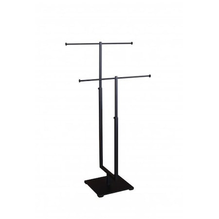 Amko AMKO CSR-2-MAB 2-Tier Jewelry Stand; Matte Black CSR-2/MAB